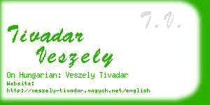 tivadar veszely business card